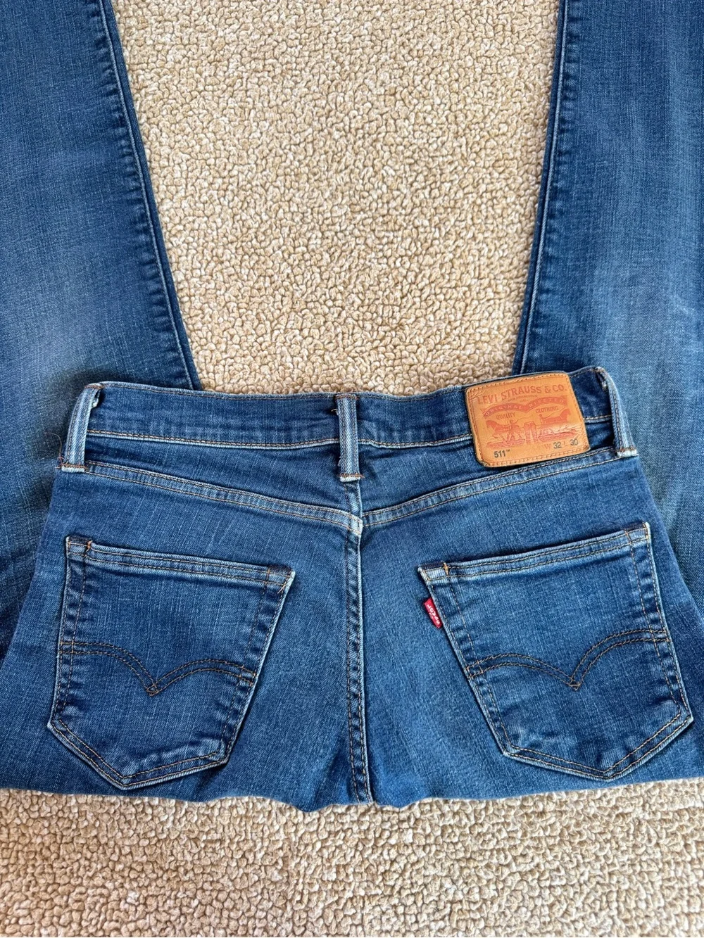 Levi’s 511 Men’s Slim Fit Jeans 32x30 Medium Wash Blue Denim